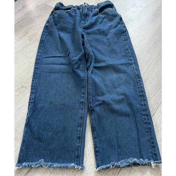 Madewell baggy straight raw hem ankle jeans size 28 - Picture 2 of 11